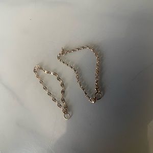 Starburst and rolo chain 14k yello